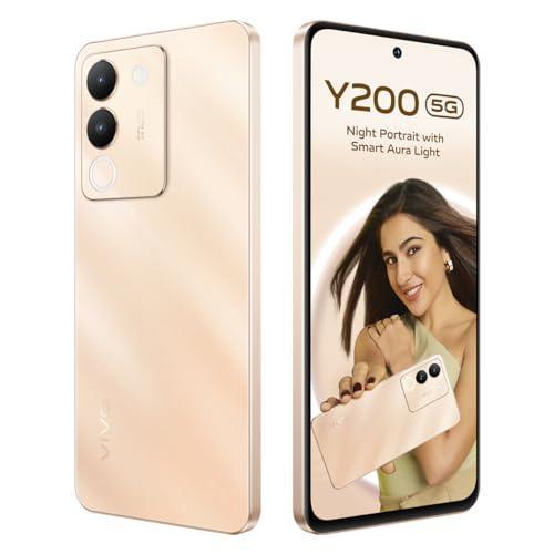 Vivo Y200 5G (Desert Gold, 8GB RAM, 128GB Storage) with No Cost EMI/Additional Exchange Offers - Triveni World