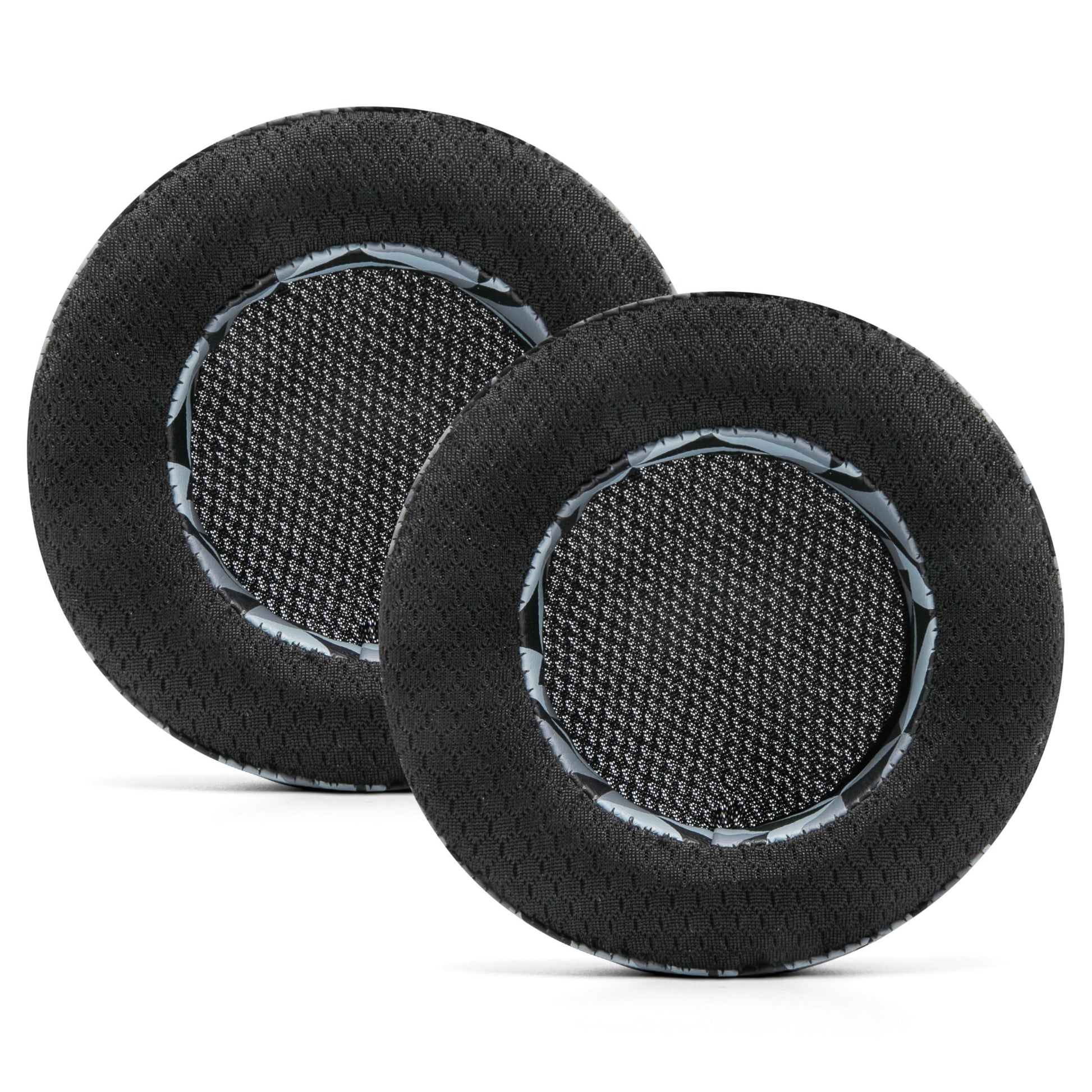 WC Freeze Virtuoso - Hybrid Fabric Cooling Gel Replacement Earpads for Corsair Virtuoso Gaming Headset, Made by Wicked Cushions, Improved Durability, Thickness and Sound Isolation | (Geo Grey) - Triveni World