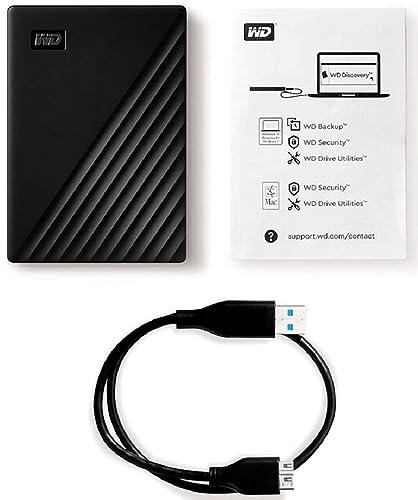 Western Digital WD 5TB My Passport Portable Hard Disk Drive, USB 3.0 with Automatic Backup, 256 Bit AES Hardware Encryption,Password Protection,Compatible with Windows and Mac, External HDD-Black - Triveni World