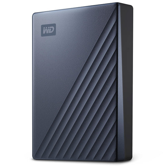 Western Digital WD 5TB My Passport Ultra Portable Hard Disk Metal Drive, USB-C & USB 3.1 with Automatic Backup,Password Protection, Compatible with Windows&Mac, External HDD-Blue - Triveni World