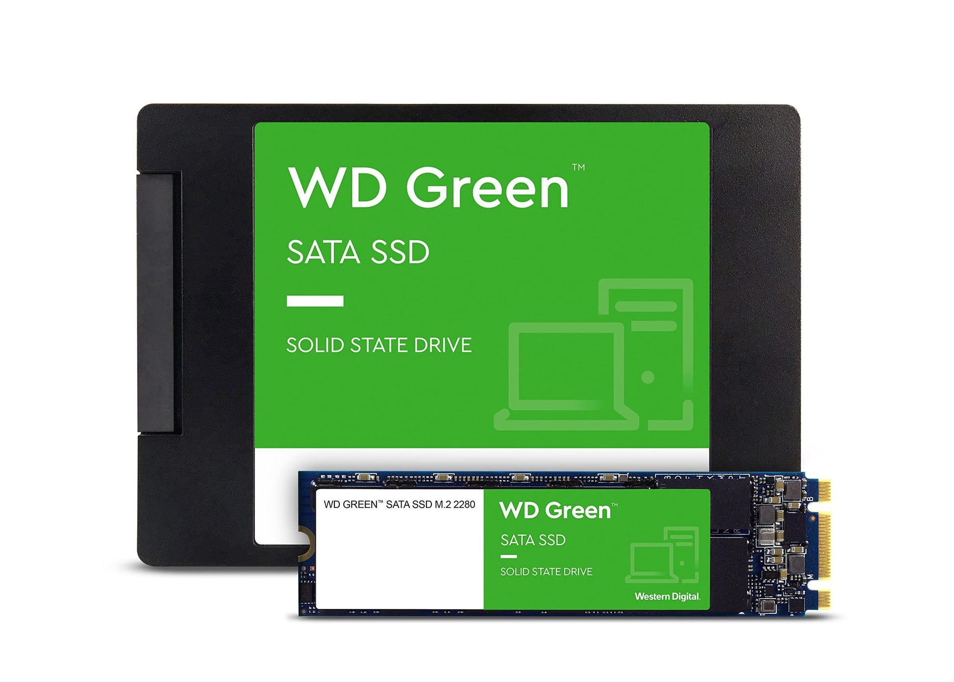 Western Digital WD Green SATA 1TB, Up to 545MB/s, 2.5 Inch/7 mm, 3Y Warranty, Internal Solid State Drive (SSD) (WDS100T3G0A) - Triveni World