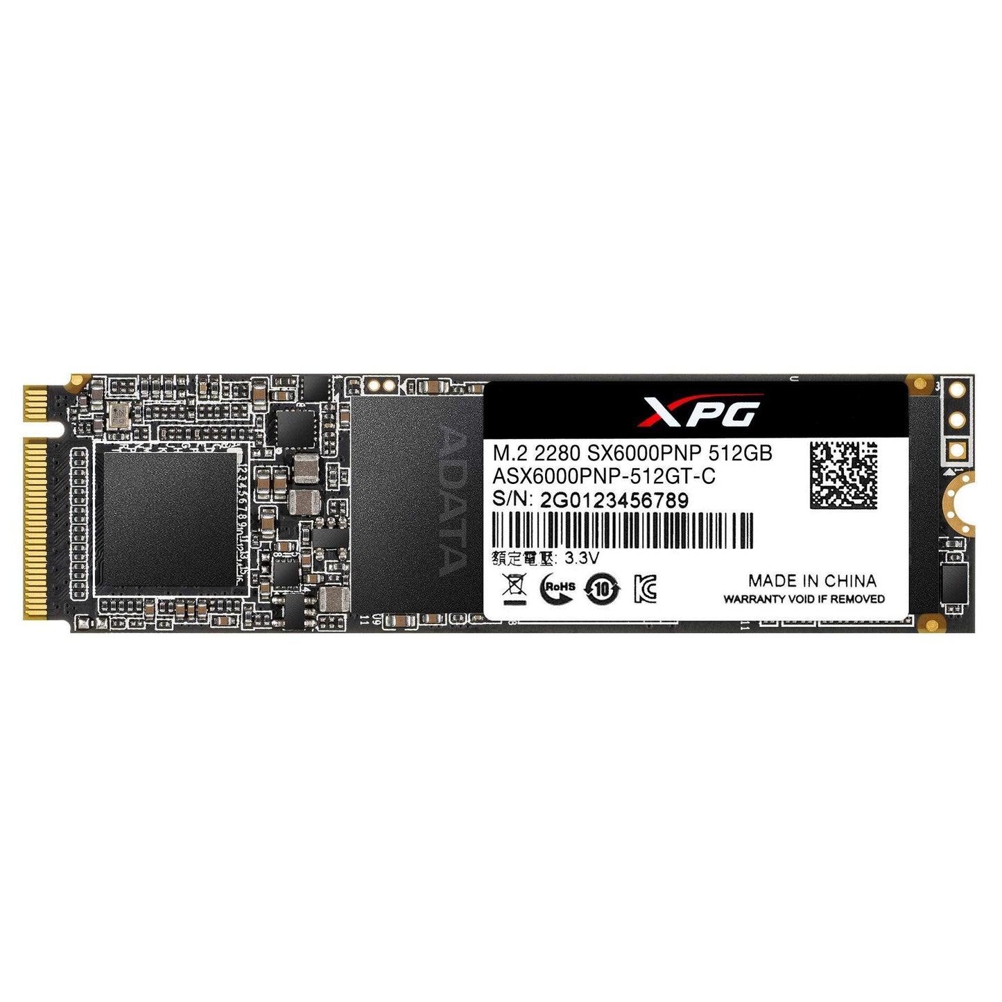 XPG Adata SX6000 Pro M.2 NVME 512GB PCIe Gen3x4 2280 Internal Solid State Drive/SSD, Read/Write speeds of up to 2100/1500 MB/s - ASX6000PNP-512GT-C Compatible with PC and Laptop - Triveni World