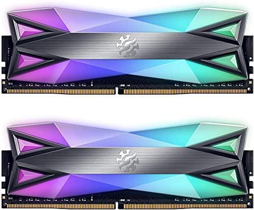 XPG DDR4 D60G RGB 16GB (2x8GB) 3200MHz PC4-25600 CL16-20-20 U-DIMM 288Pins Desktop Memory Kit, Grey (AX4U32008G16A-DT60) - Triveni World