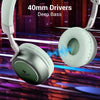 ZEBRONICS DUKE 2 Wireless Headphone, Supports Bluetooth, Dual Pairing, Deep Bass, up to 60h Battery Backup, AUX, Environmental Noise Cancellation, Gaming Mode, Now with Type C Charging (Green) - Triveni World