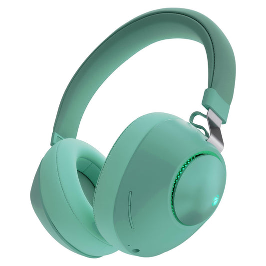 ZEBRONICS Duke 60hrs Playback Bluetooth Wireless Over Ear Headphone with Mic (Green) - Triveni World