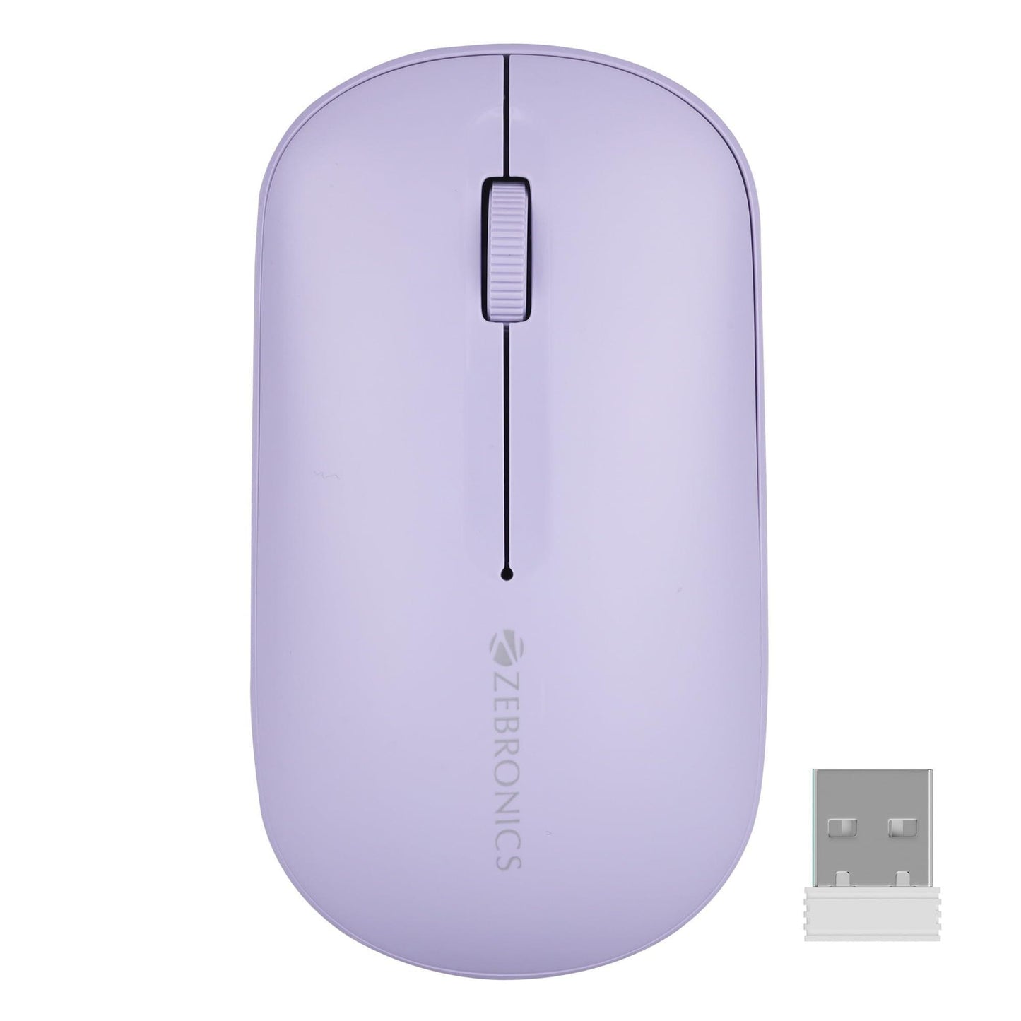 ZEBRONICS New Launch PULSE Wireless Mouse, Multi Connectivity, Dual Bluetooth, for Mac, Laptop, Computer, Tablet, 2.4GHz, 1200 DPI, Comfortable & Lightweight (Lavender) - Triveni World