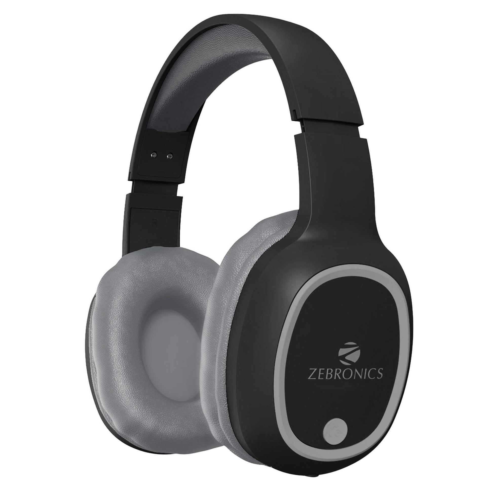 ZEBRONICS THUNDER Bluetooth 5.3 Wireless Headphones with 60H Backup, Gaming Mode, Dual Pairing, ENC, AUX, Micro SD, Voice assistant, Comfortable Earcups, Call Function(Black) - Triveni World