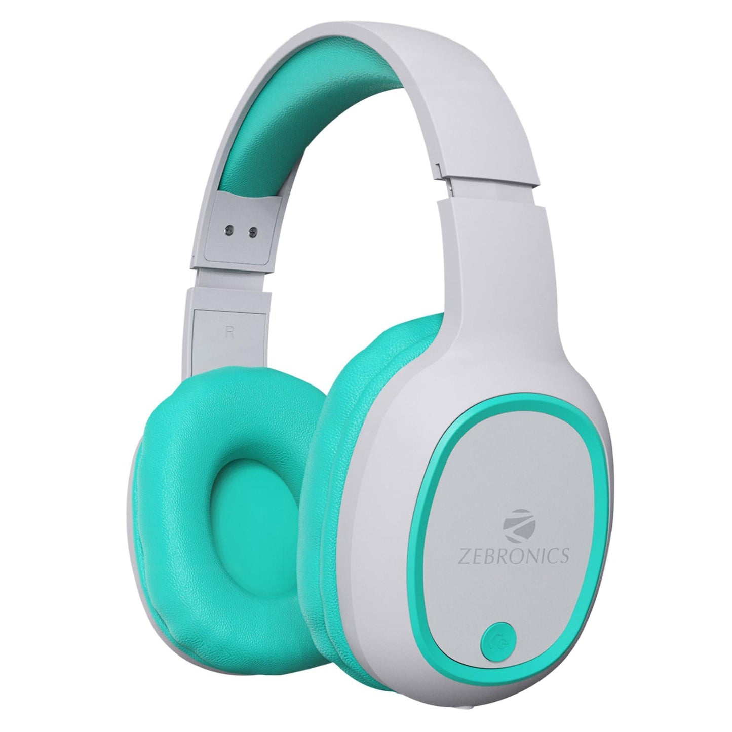 ZEBRONICS Thunder Bluetooth 5.3 Wireless Over Ear Headphones with 60H Backup, Gaming Mode, Dual Pairing, ENC, AUX, Micro SD, Voice Assistant, Comfortable Earcups, Call Function(Sea Green) - Triveni World