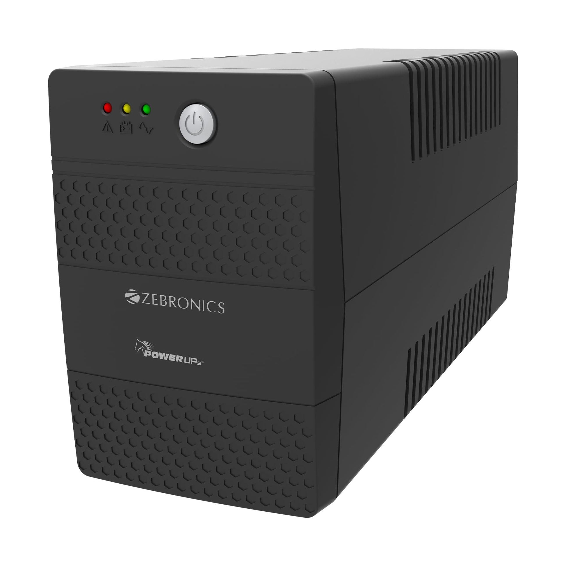 ZEBRONICS U735 600VA/360W Microcontroller Based UPS for Office Computers | Home PC with Auto Restart, Generator Compatible, Boost & Buck AVR, Built-in Protection, (Not for Routers) - Triveni World