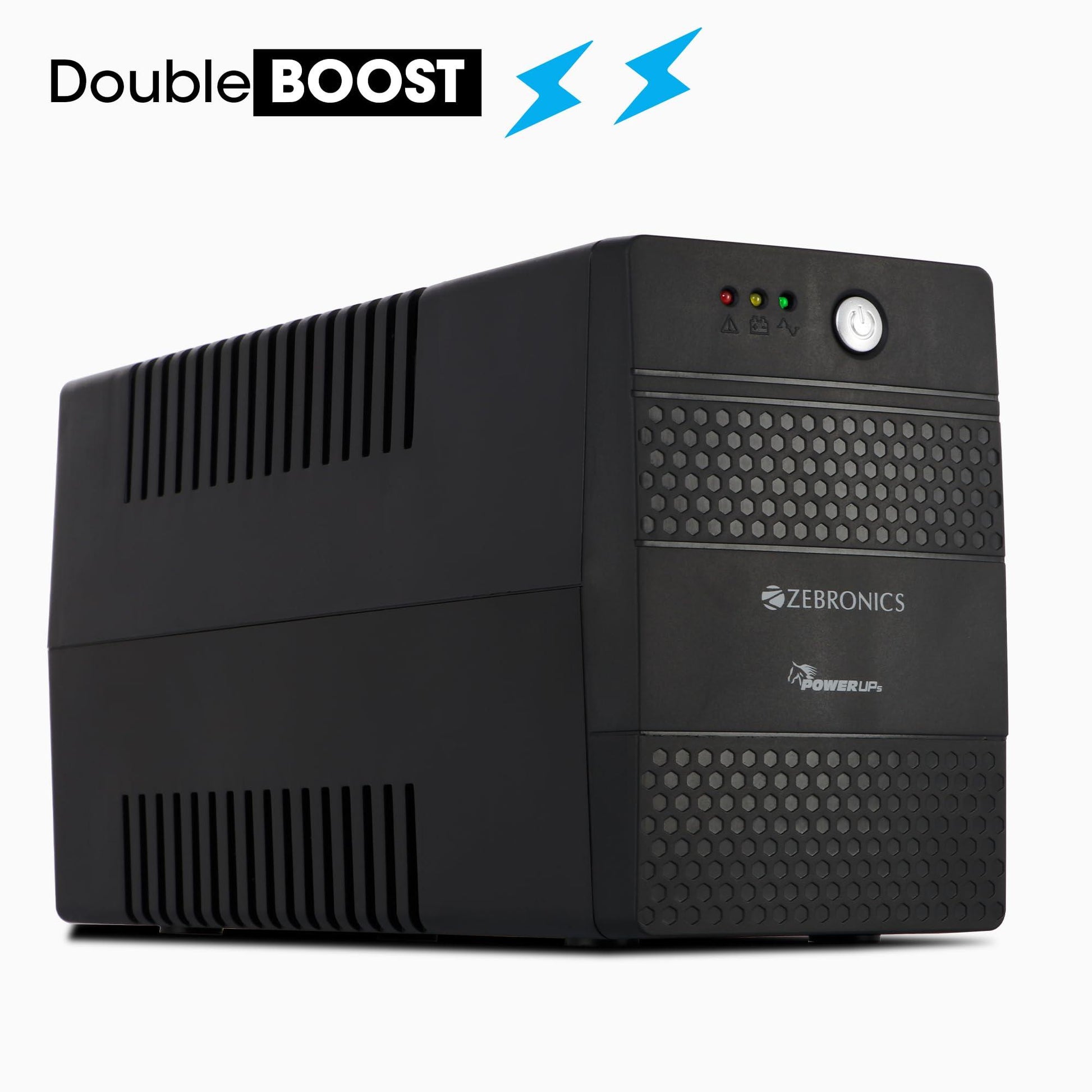 ZEBRONICS U735 600VA/360W Microcontroller Based UPS for Office Computers | Home PC with Auto Restart, Generator Compatible, Boost & Buck AVR, Built-in Protection, (Not for Routers) - Triveni World