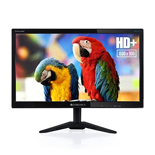 ZEBRONICS Zeb-A20HD 19.5 Inch (49.5 cm) 1600 X 900 LED Monitor, HD, HDMI, VGA, 300 nits, HDMI + VGA dual input, Wall mount, 60hz, Slim and Glossy Design, Black - Triveni World