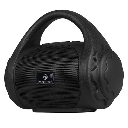 Zebronics ZEB-COUNTY 3W Wireless Bluetooth Portable Speaker With Supporting Carry Handle, USB, SD Card, AUX, FM & Call Function. (Black) - Triveni World