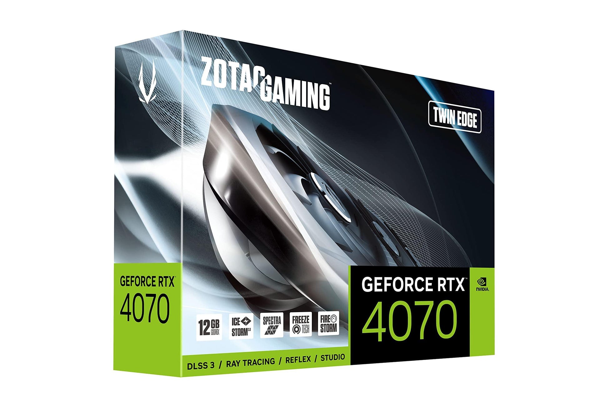 ZOTAC Gaming Geforce RTX 4070 Twin Edge 12Gb Gddr6X, 192Bit, 2490/21000, Hdcp, pci_e_x16, Three Dp, Hdmi, Medium Pack & 5 Years Warranty (3 Years Warranty + 2 Years Extended Warranty) - Triveni World