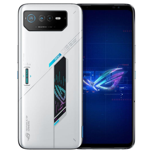 Asus ROG 6 5G Dual Sim Gaming Smartphone (12GB RAM, 256GBStorage) | 6.8 inch FHD+ AMOLED Display | 165Hz Refresh Rate | Snapdragon 8+ Gen1 (White) Refurbished - Triveni World