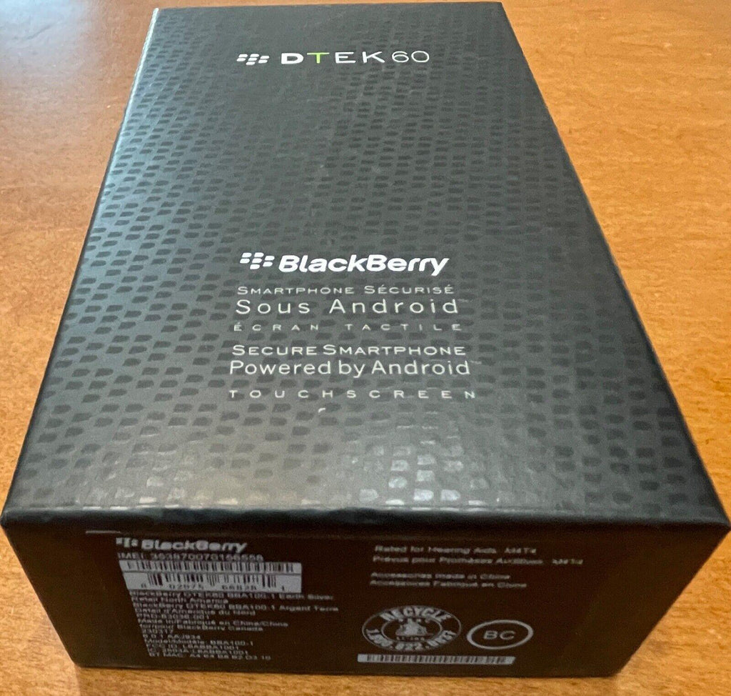 BlackBerry DTEK60 - 32GB - Black (Unlocked) - Brand New - Refurbished - Triveni World