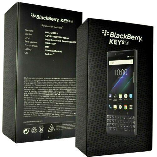 BlackBerry KEY2 LE (BBE100-4) 64GB+4GB Unlocked Dual SIM Smartphone-Refurbished - Triveni World