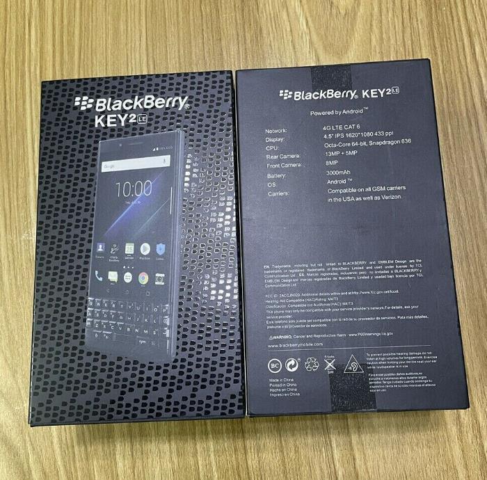 BlackBerry KEY2 LE BBE100-5 BBE100-4 64GB Dual SIM 4G Unlocked Smartphone Refurbished - Triveni World