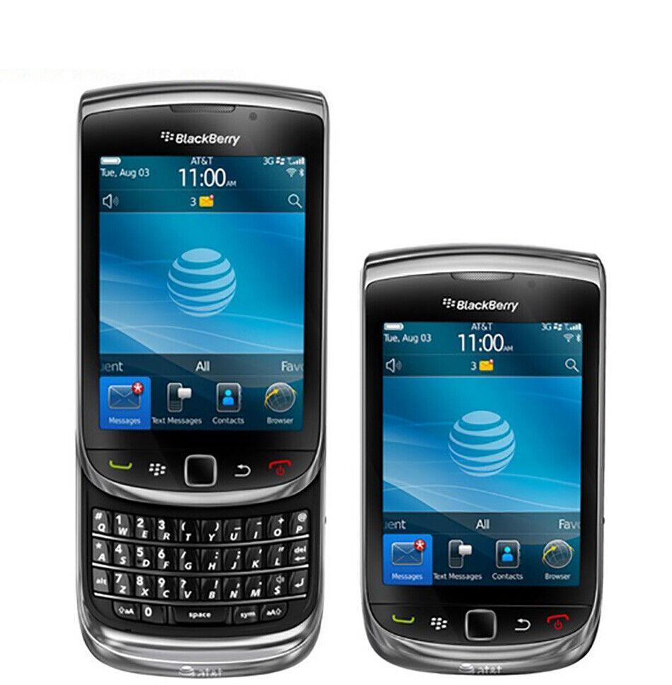 BLACKBERRY Torch 9800 (Unlocked) Slider 3G 5MP 4GB GSM QWERTY Smartphone Refurbished - Triveni World