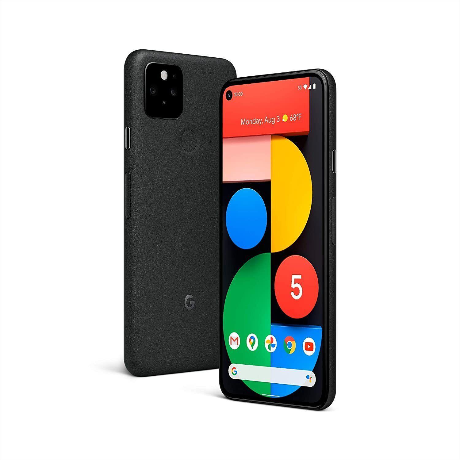 Google Pixel 5 - 128GB GD1YQ - Black and Green - Refurbished - Triveni World