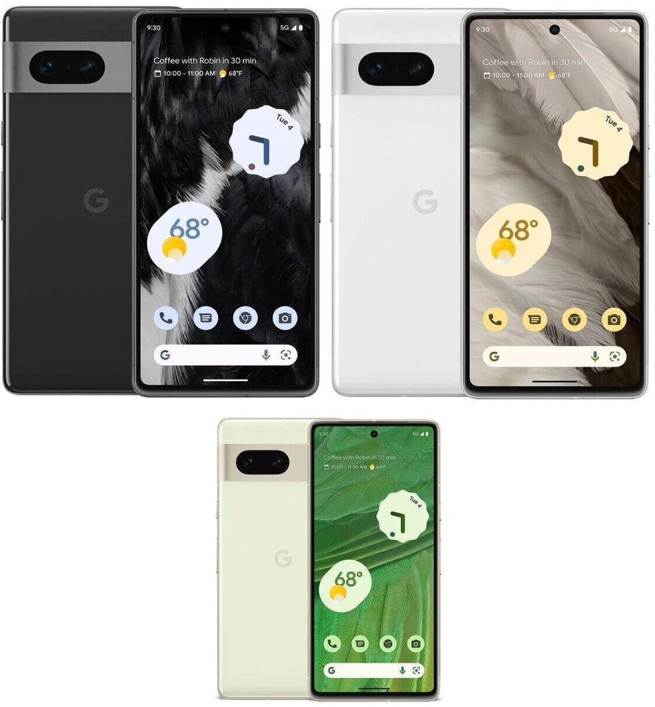 Google Pixel 7 5G 128GB - Lemongrass Obsidian Snow - Refurbished - Triveni World