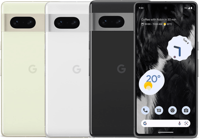 Google Pixel 7 GQML3 256GB 6.3'' Black White Refurbished - Triveni World