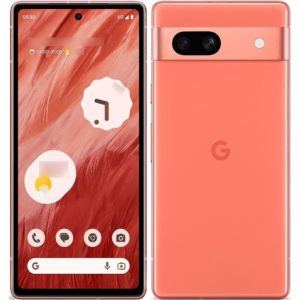 Google Pixel 7a 5G Coral 128GB + 8GB Dual-SIM Refurbished - Triveni World