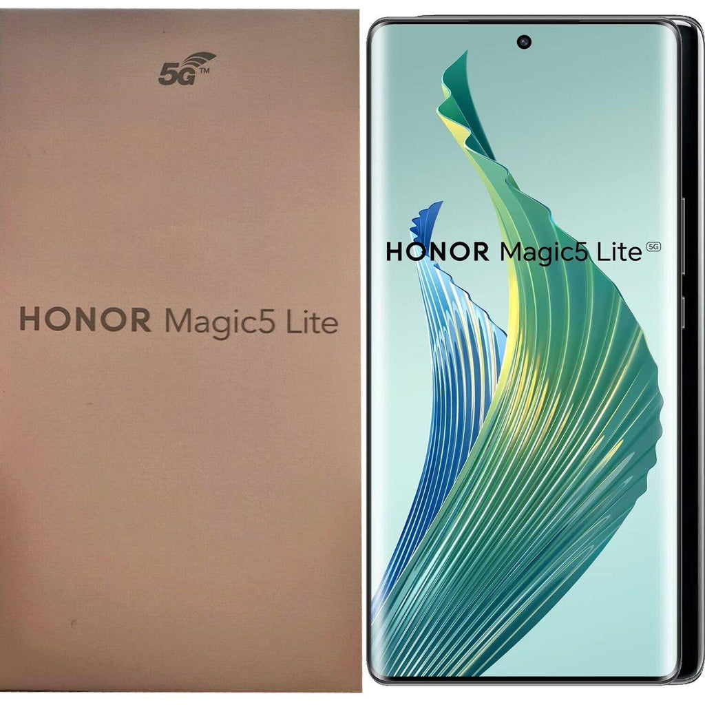 Honor Magic5 Lite 5G Midnight Black 128GB + 6GB Dual-Sim Unlocked GSM Refurbished - Triveni World