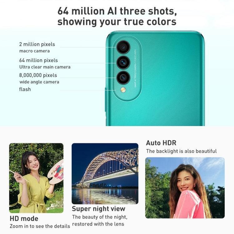 HUAWEI nova 10z 256GB CHA-AL80, 64MP Cameras, China Version, Triple Back Cameras, Side Fingerprint Identification, 6.6 inch HarmonyOS 2.0 Octa Core, Network: 4G, OTG, Not Support Google Play (Green) Refurbished - Triveni World