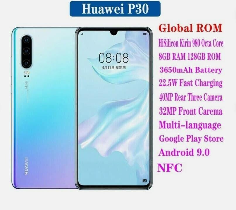 Huawei P30 128GB+6GB Dual Sim 40MP Refurbished - Triveni World