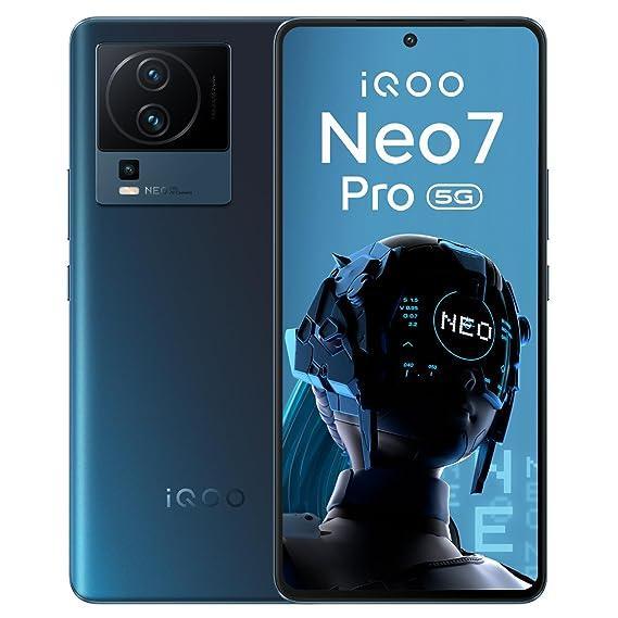 iQOO Neo 7 Pro 5G (Dark Storm, 8GB RAM, 128GB Storage) | Snapdragon® 8+ Gen 1 | Independent Gaming Chip | Flagship 50MP OIS Camera | AG Glass Design - Triveni World