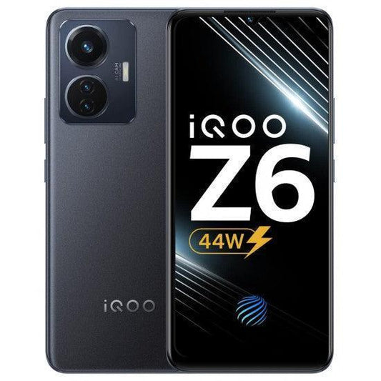 iQOO Z6 44W by vivo (Raven Black, 4GB RAM, 128GB Storage) (Seal Pack) - Triveni World