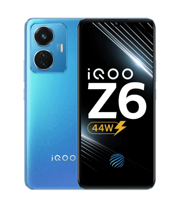 iQOO Z6 44W (Lumina Blue, 4GB RAM, 128GB Storage) - Refurbished - Triveni World