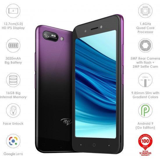 Itel A25 (Gradation Purple, 16 GB)  (1 GB RAM) - Triveni World