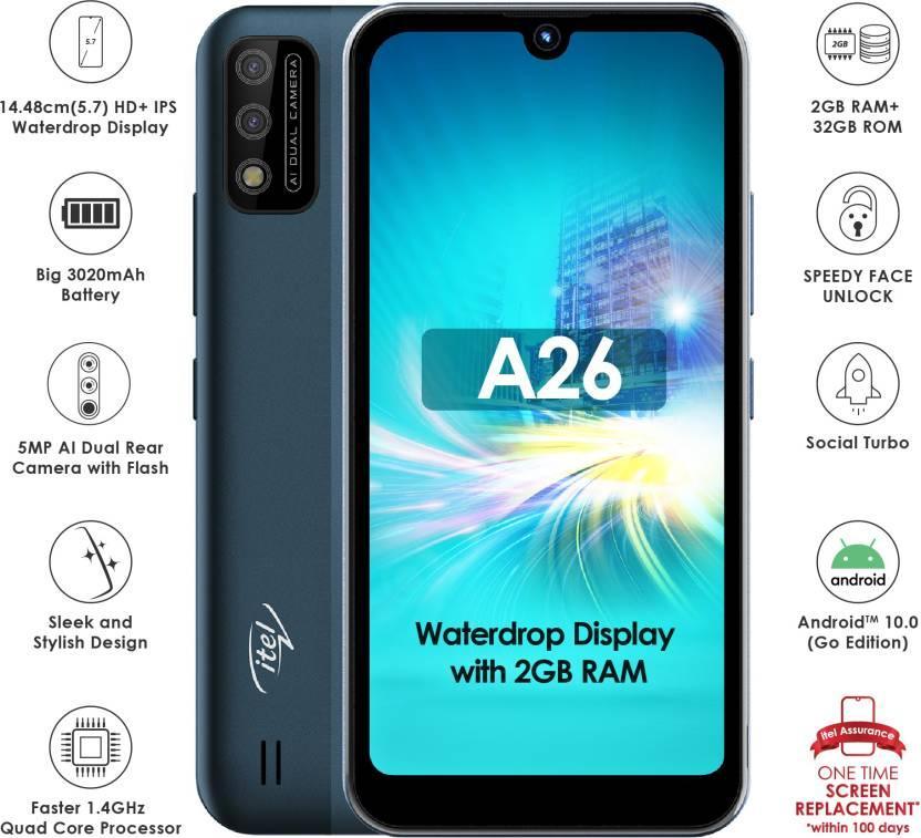 itel A26 (Deep Blue, 32 GB)  (2 GB RAM) - Triveni World