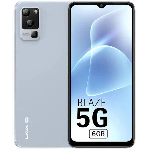 Lava Blaze 5G (Glass Blue, 6GB RAM, UFS 2.2 128GB Storage) - Triveni World