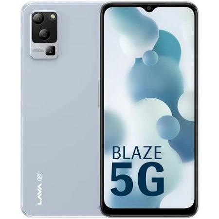 Lava Blaze 5G (Glass Blue, 6GB RAM, UFS 2.2 128GB Storage) - Triveni World