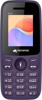 Micromax S115 (Purple) 32 MB RAM | 32 MB ROM 800 mAh Battery Refurbished - Triveni World