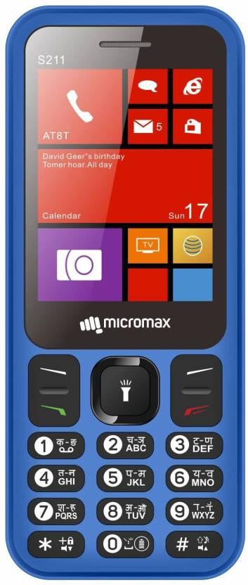 Micromax S211  (Blue, Black) Refurbished - Triveni World