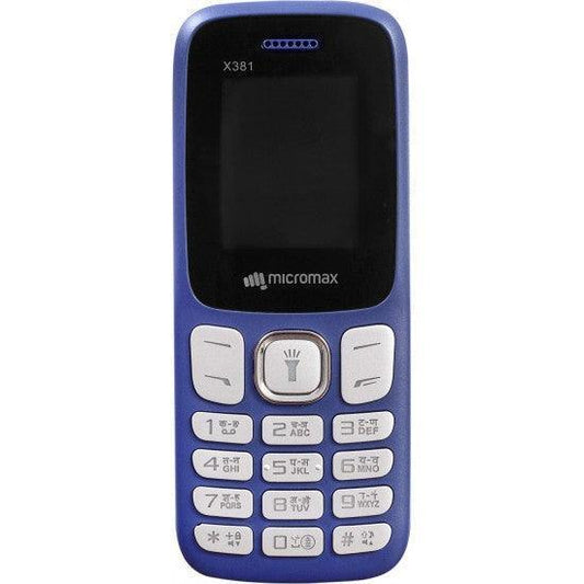 Micromax X381 1.77 inch Phone Blue Refurbished - Triveni World