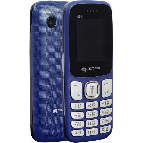 Micromax X381 1.77 inch Phone Blue Refurbished - Triveni World