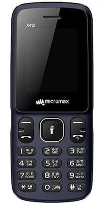 Micromax X412, Dual SIM, Blue, Feature Phone Refurbished - Triveni World