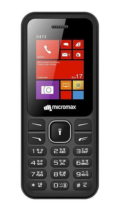 Micromax X413 Black Refurbished - Triveni World