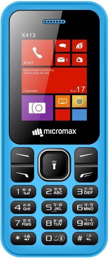 Micromax X413  (Blue) Refurbished - Triveni World