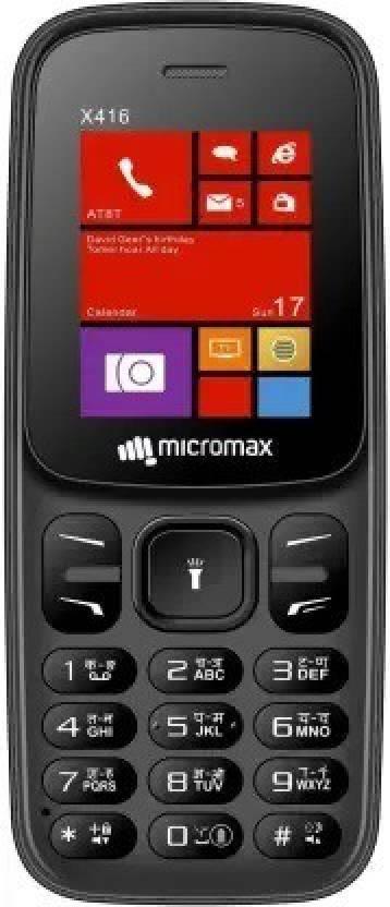 Micromax x416(black +blue)  (black and blue) Refurbished - Triveni World