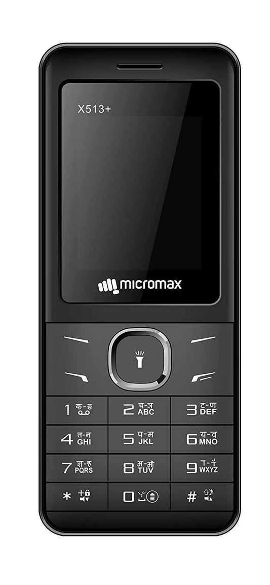 Micromax X513+ (Black) 32 MB RAM | 32 MB ROM 1750 mAh Battery Refurbished - Triveni World