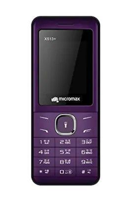 Micromax X513+, Dual SIM, Purple, Feature Phone Refurbished - Triveni World