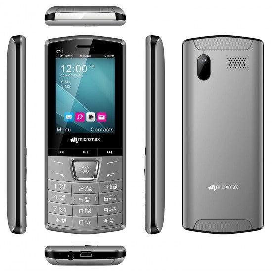 Micromax X741 (Grey Ultra Bright LED Light, 1750mAh) Refurbished - Triveni World