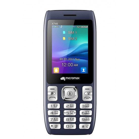 Micromax X746 (Power Saving Mode, Torch Link on Call, 3000mAh, Blue) - Triveni World