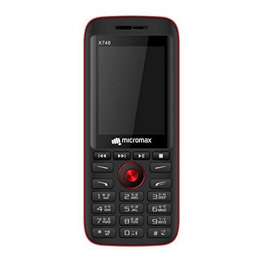 Micromax X748 (Black+Red,Big 3D Sound Speaker,2500mAh) - Triveni World