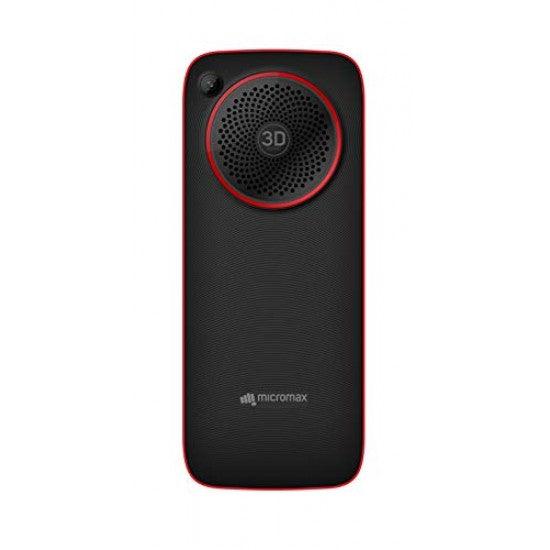 Micromax X748 (Black+Red,Big 3D Sound Speaker,2500mAh) - Triveni World